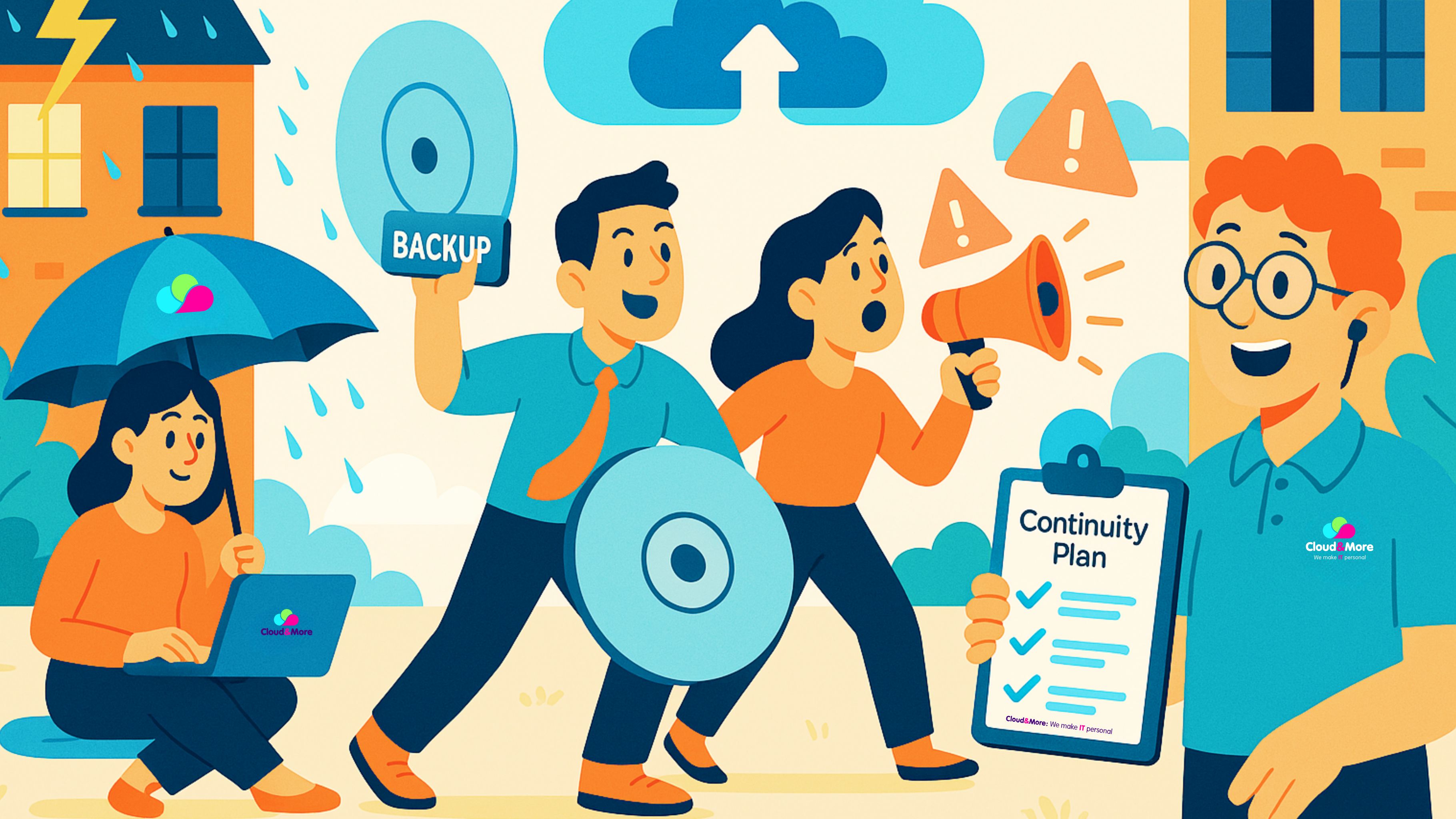 The benefits of a business continuity plan for SMEs 4 Disaster recovery and continuity plan - cloud and more