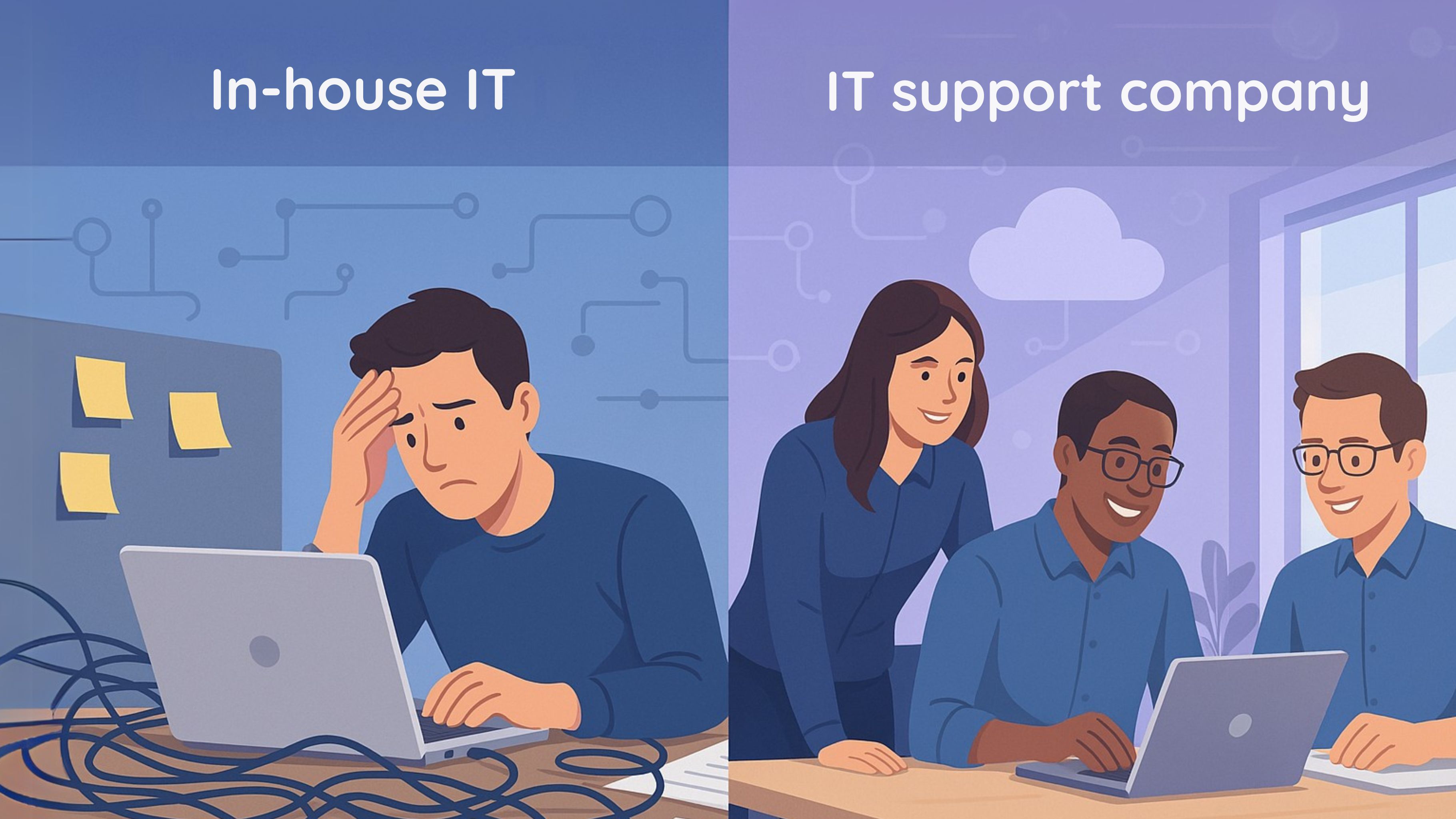 In-house it support vs it support company
