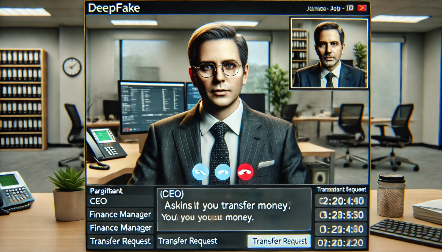 The hidden danger of malicious ads: how SEO poisoning is evolving 3 deepfake phishing illustration of a CEO